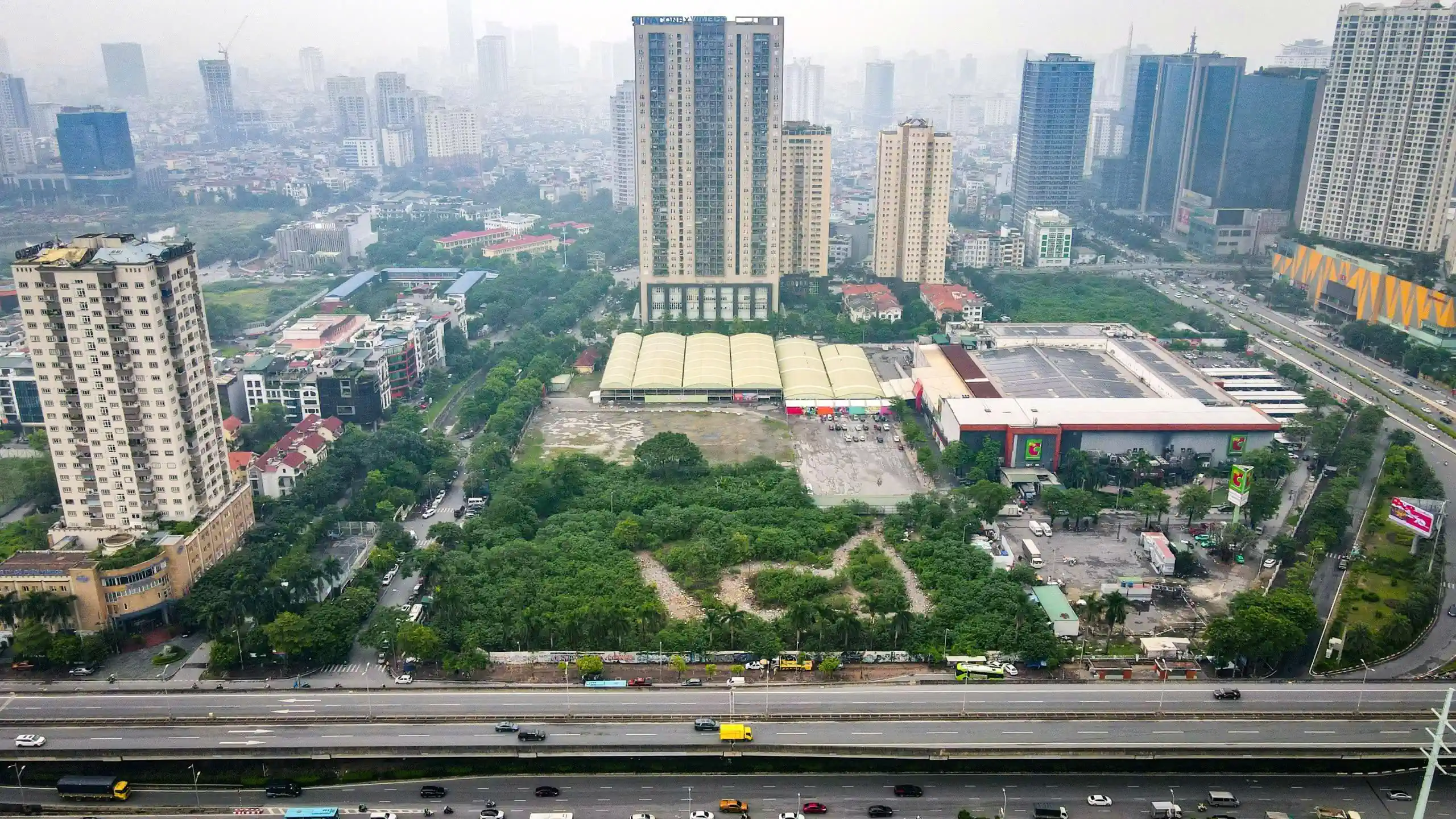Flycam thực tế Time Square Hà Nội